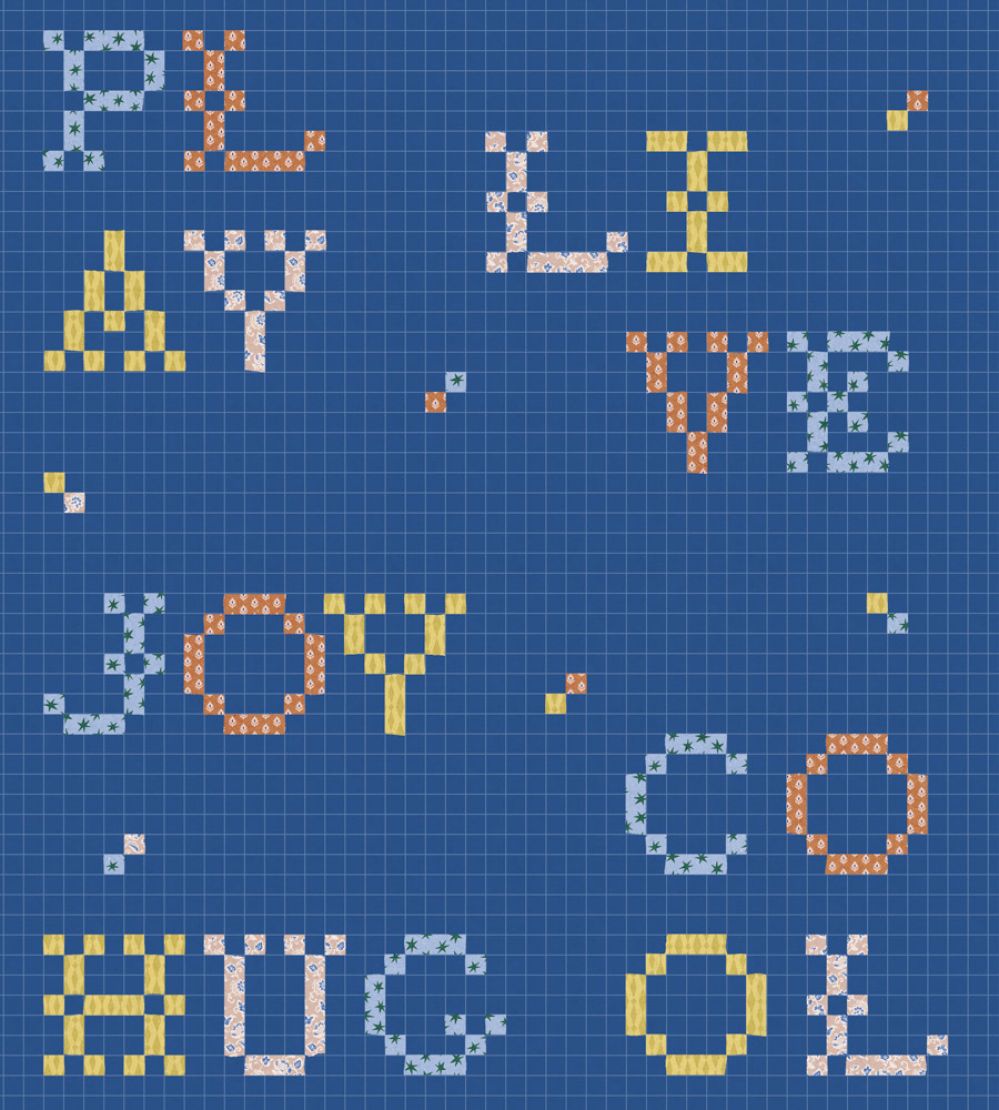 Wordplay Wallpaper by Coordonne Indigo