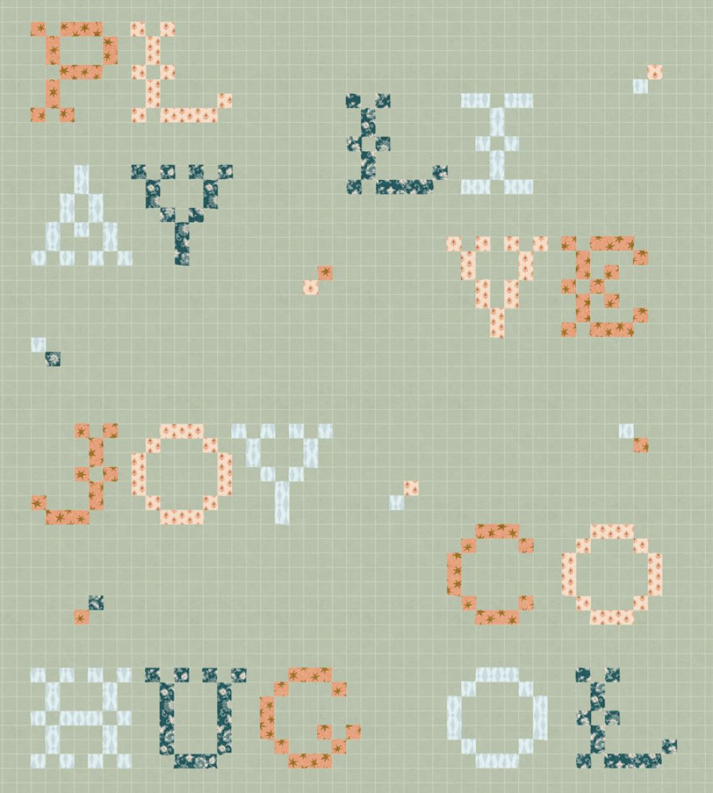Wordplay Wallpaper by Coordonne Mint