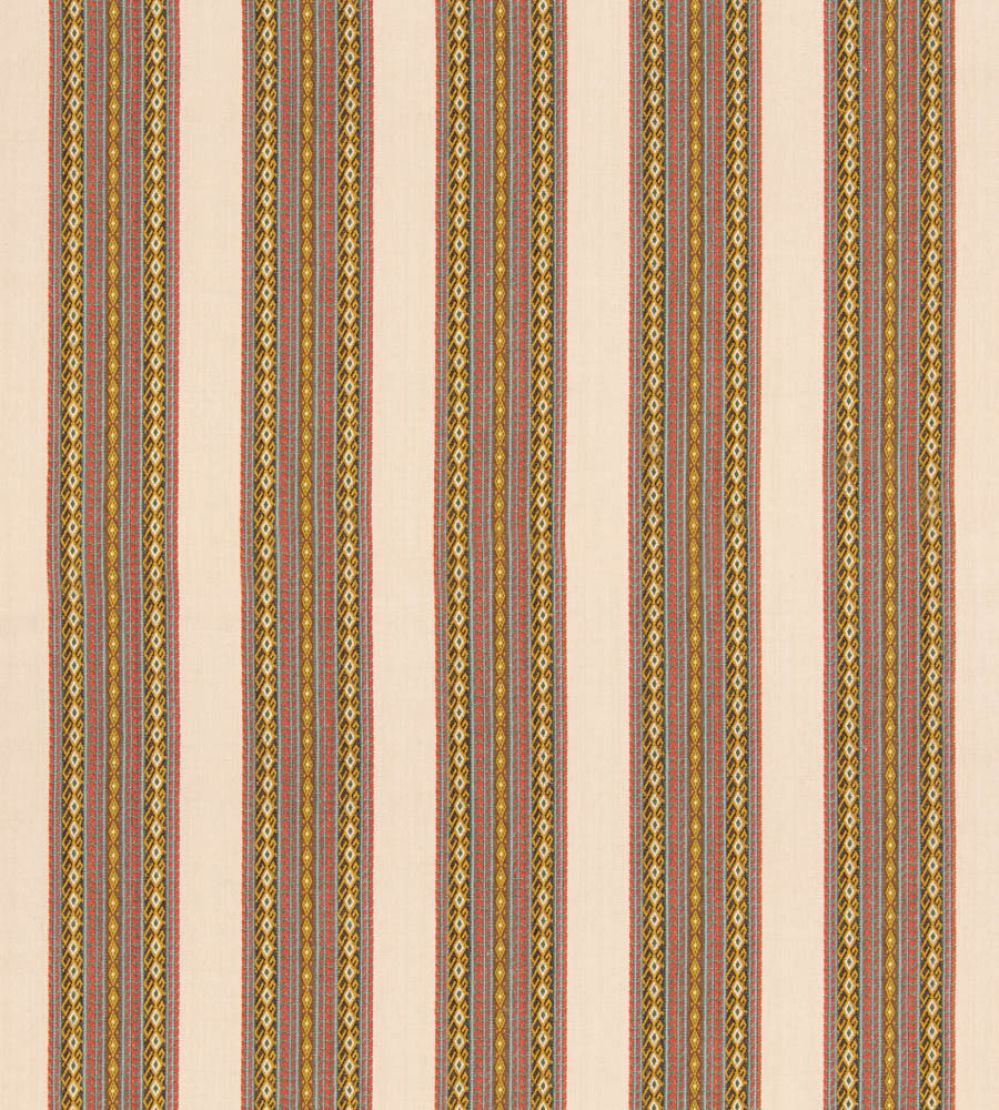 Worlds Apart Fabric by GP & J Baker Aqua/Ochre