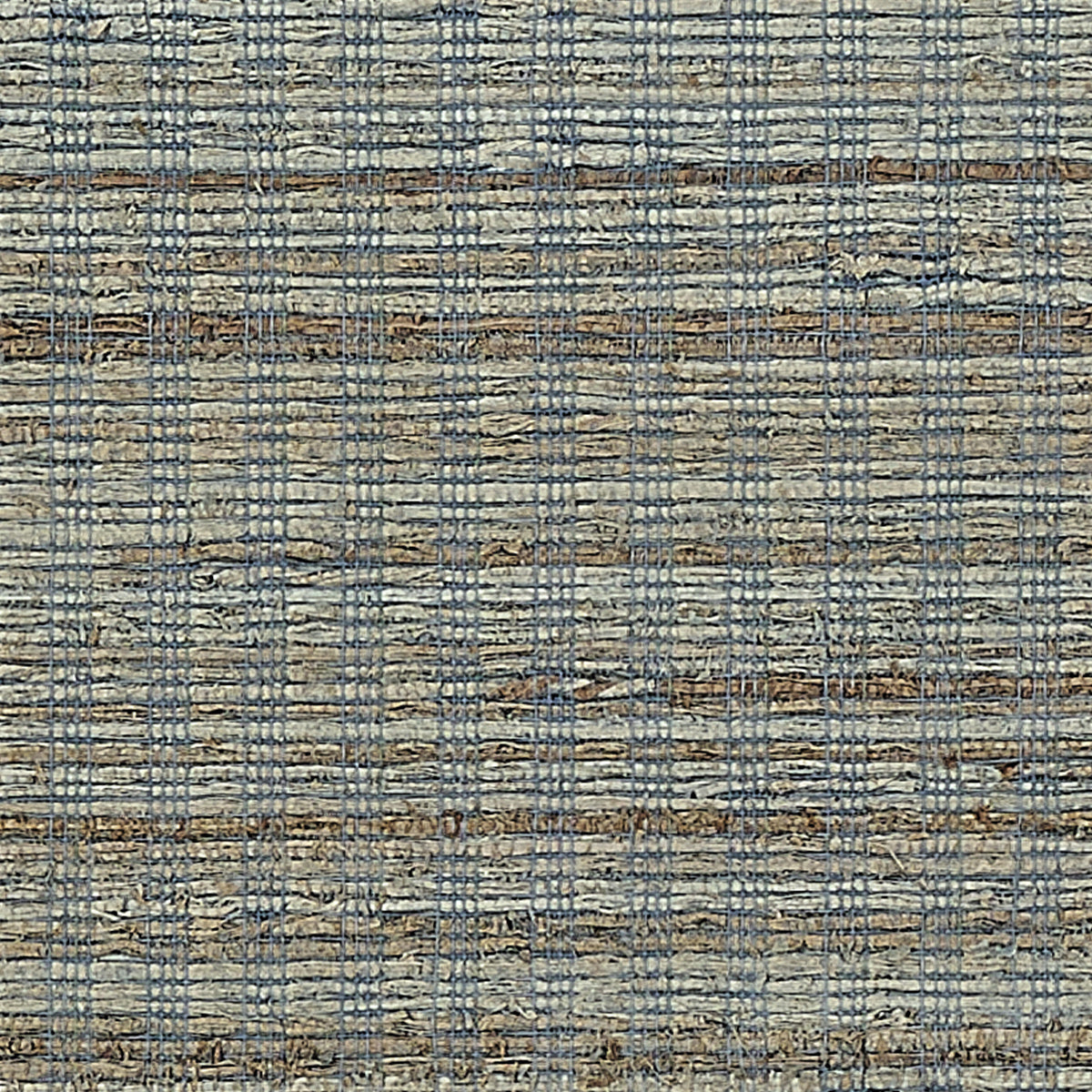 Woven Husk Grasscloth Wallpaper by Phillip Jeffries in Mantra Blue (PJ 10146)
