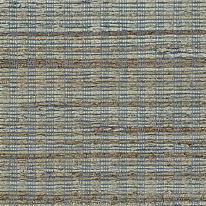 Woven Husk Grasscloth Wallpaper by Phillip Jeffries in Mantra Blue (PJ 10146)