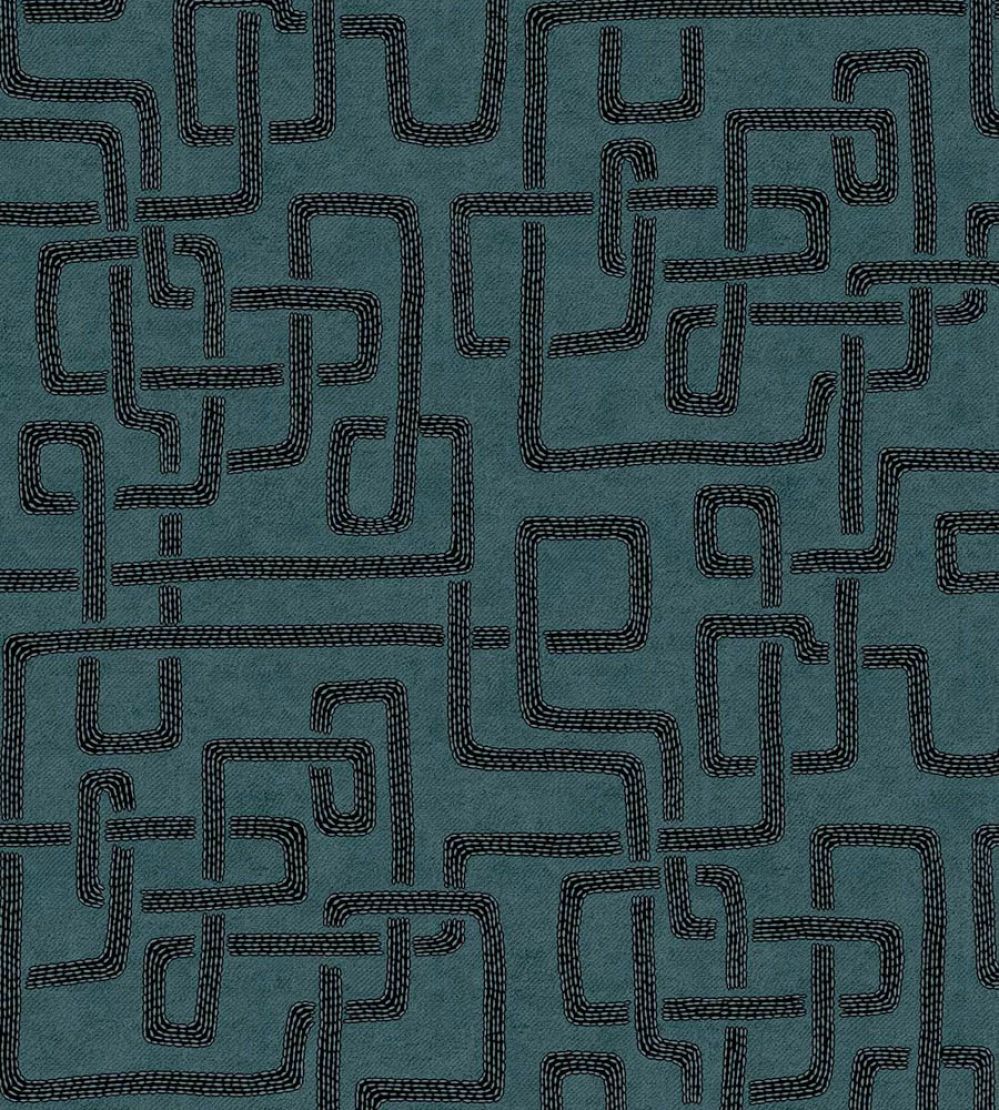 Woven Lines Wallpaper by Eijffinger Blue