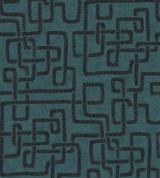 Woven Lines Wallpaper by Eijffinger Blue
