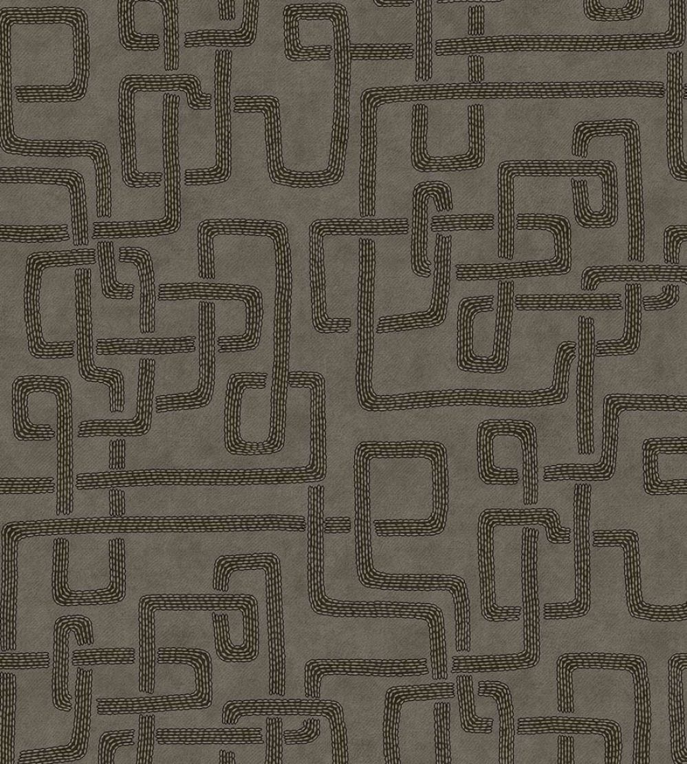 Woven Lines Wallpaper by Eijffinger Brown/Taupe