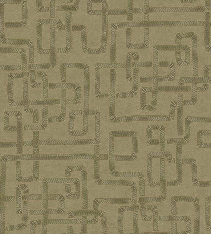 Woven Lines Wallpaper by Eijffinger Green