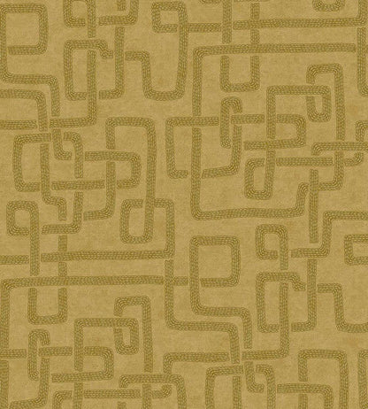 Woven Lines Wallpaper by Eijffinger Yellow/Ocher