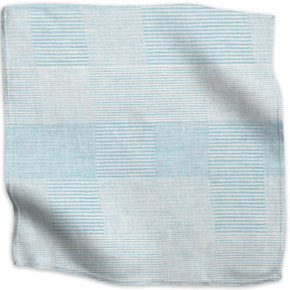 Woven Patchwork Fabric by Kathryn M. Ireland in Turquoise