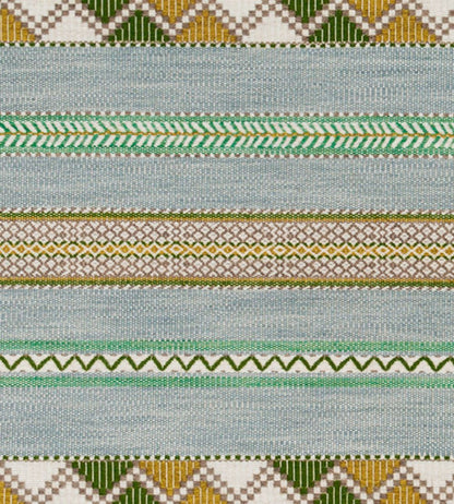 Woven Ribbon Fabric by Christopher Farr Cloth Aqua