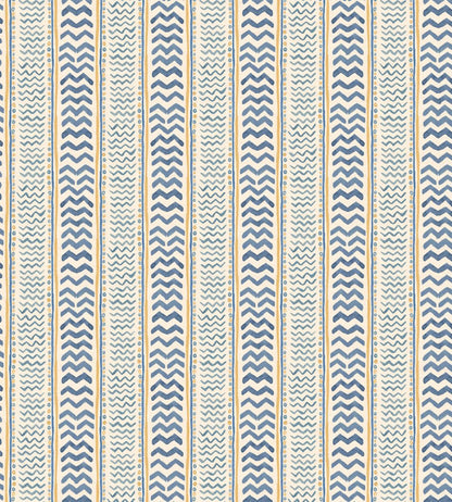 Wriggle Room Wallpaper by GP & J Baker Blue/Yellow