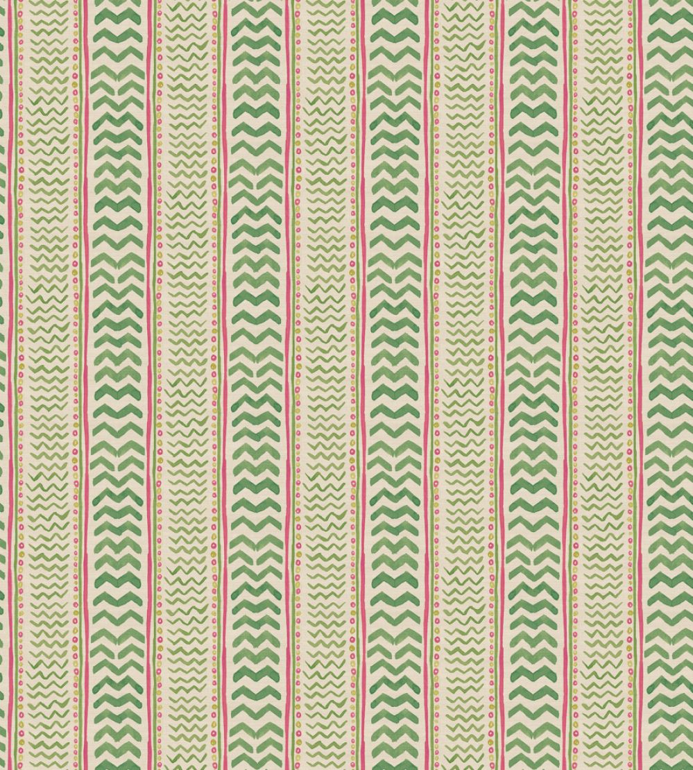 Wriggle Room Wallpaper by GP & J Baker Green/Pink