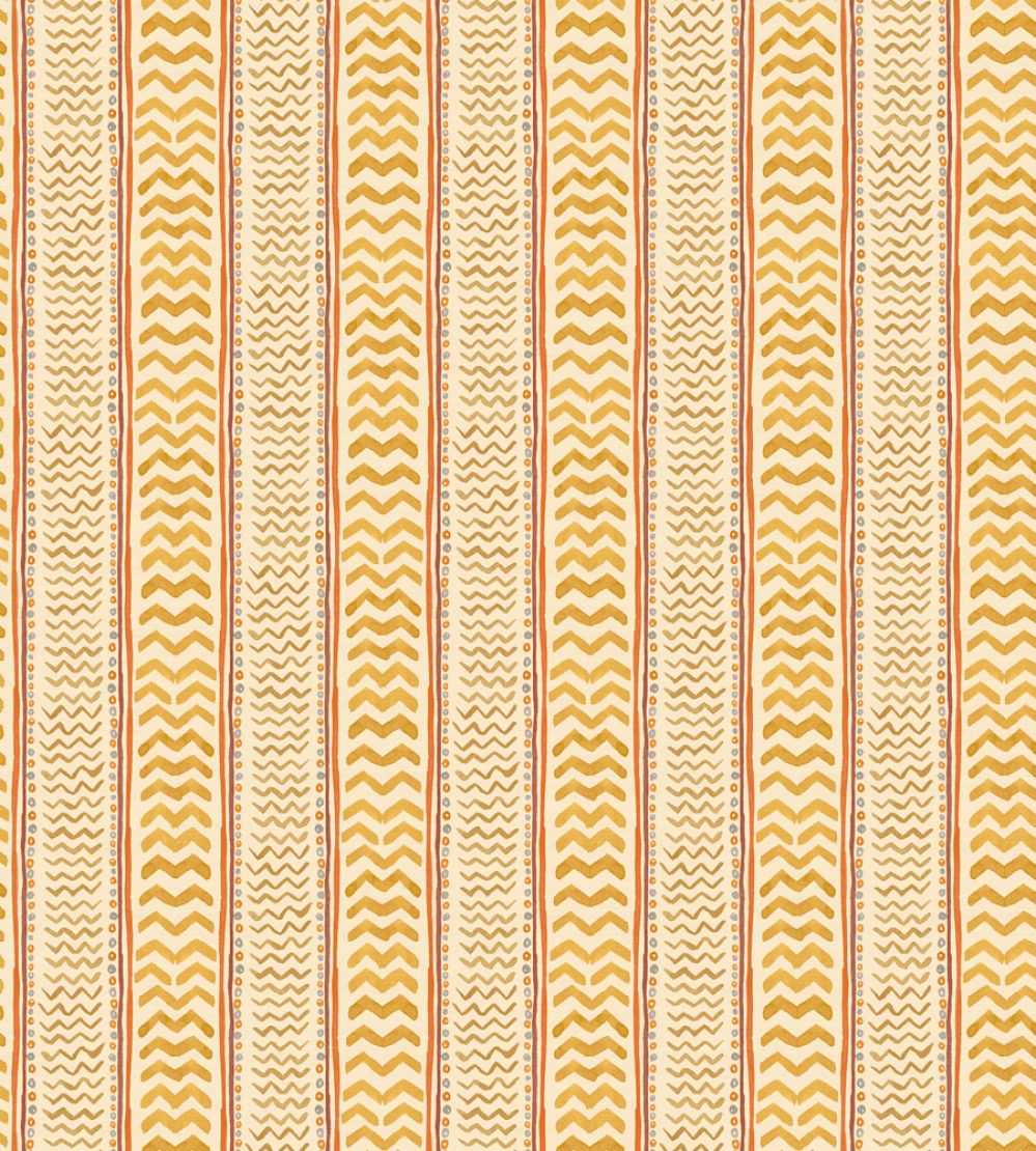 Wriggle Room Wallpaper by GP & J Baker Ochre