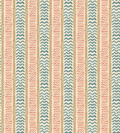 Wriggle Room Wallpaper by GP & J Baker Teal/Spice