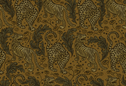Year Of The Tiger Saffron wallpaper by Rebel Walls