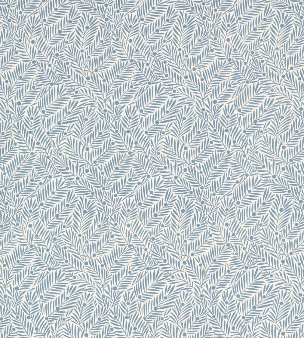 Yew & Aril Fabric by Morris & Co Mineral Blue