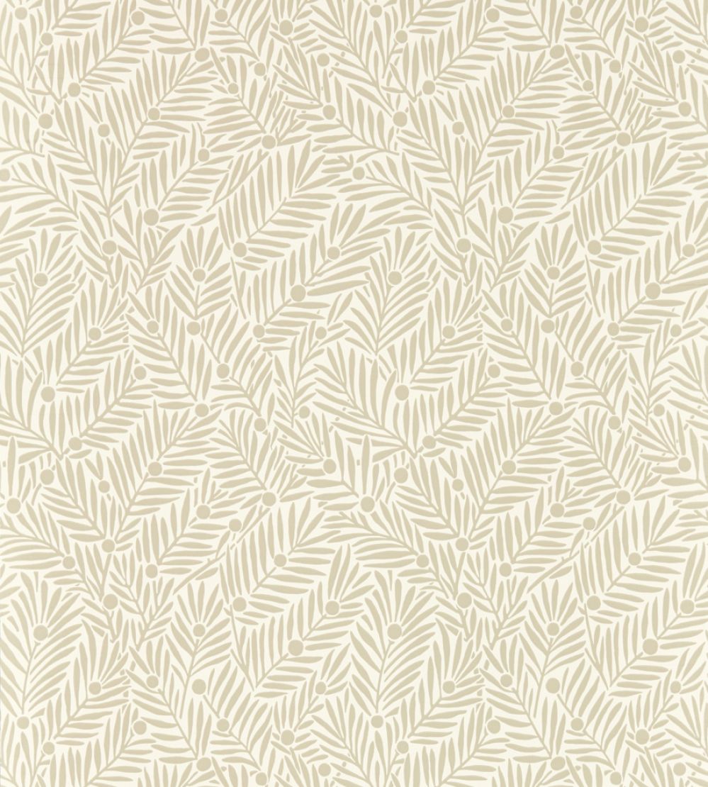 Yew & Aril Wallpaper by Morris & Co Rice Paper