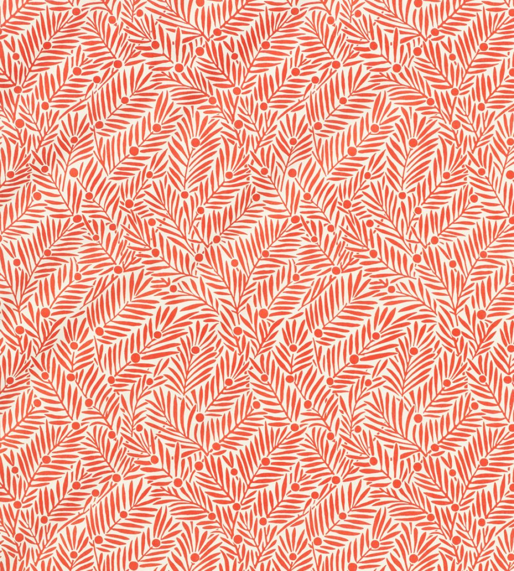 Yew & Aril Fabric by Morris & Co Watermelon