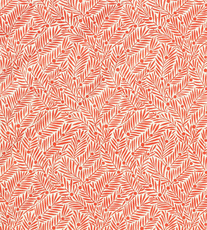 Yew & Aril Fabric by Morris & Co Watermelon