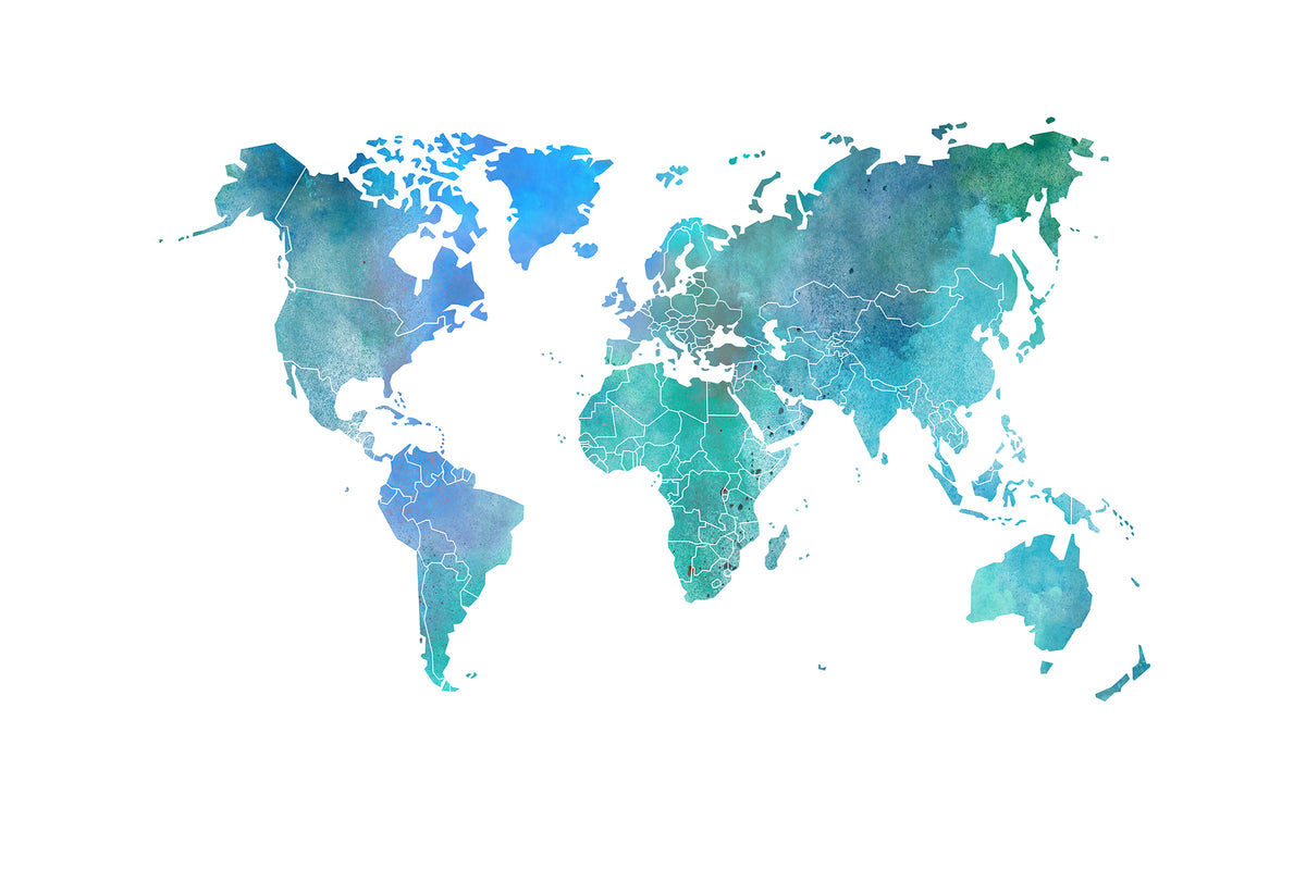 Your Own World Color Clouds mural by Rebel Walls