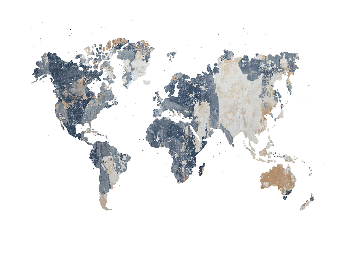 Your Own World Battered Wall mural by Rebel Walls