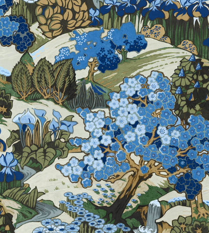 Yu Garden Wallpaper by Coordonne Sapphire