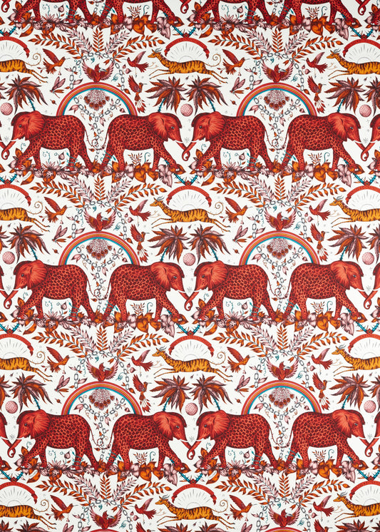 Zambezi Flame fabric by Clarke & Clarke