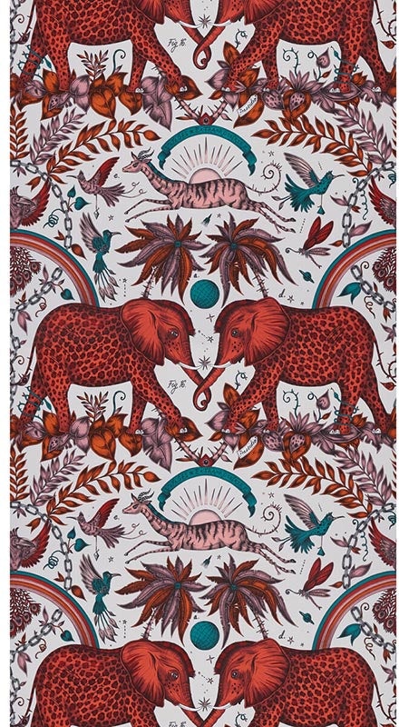 Zambezi Flame wallpaper by Clarke & Clarke