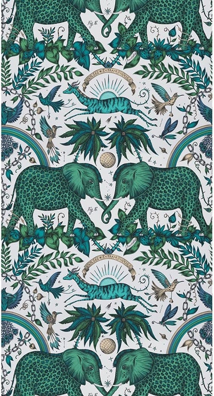 Zambezi Green wallpaper by Clarke & Clarke