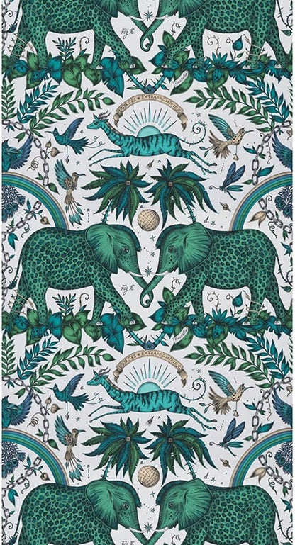 Zambezi Green wallpaper by Clarke & Clarke
