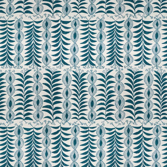Zanzibar Petrol Blue fabric by Penny Morrison