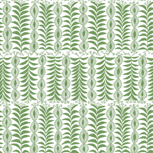 Zanzibar Performance Green fabric by Penny Morrison