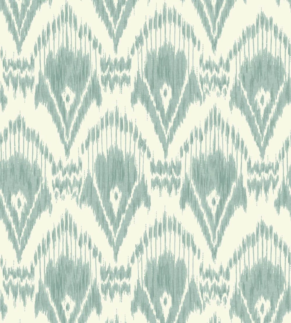 Zaraband Wallpaper by GP & J Baker Aqua