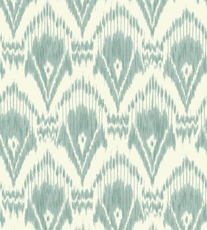 Zaraband Wallpaper by GP & J Baker Aqua
