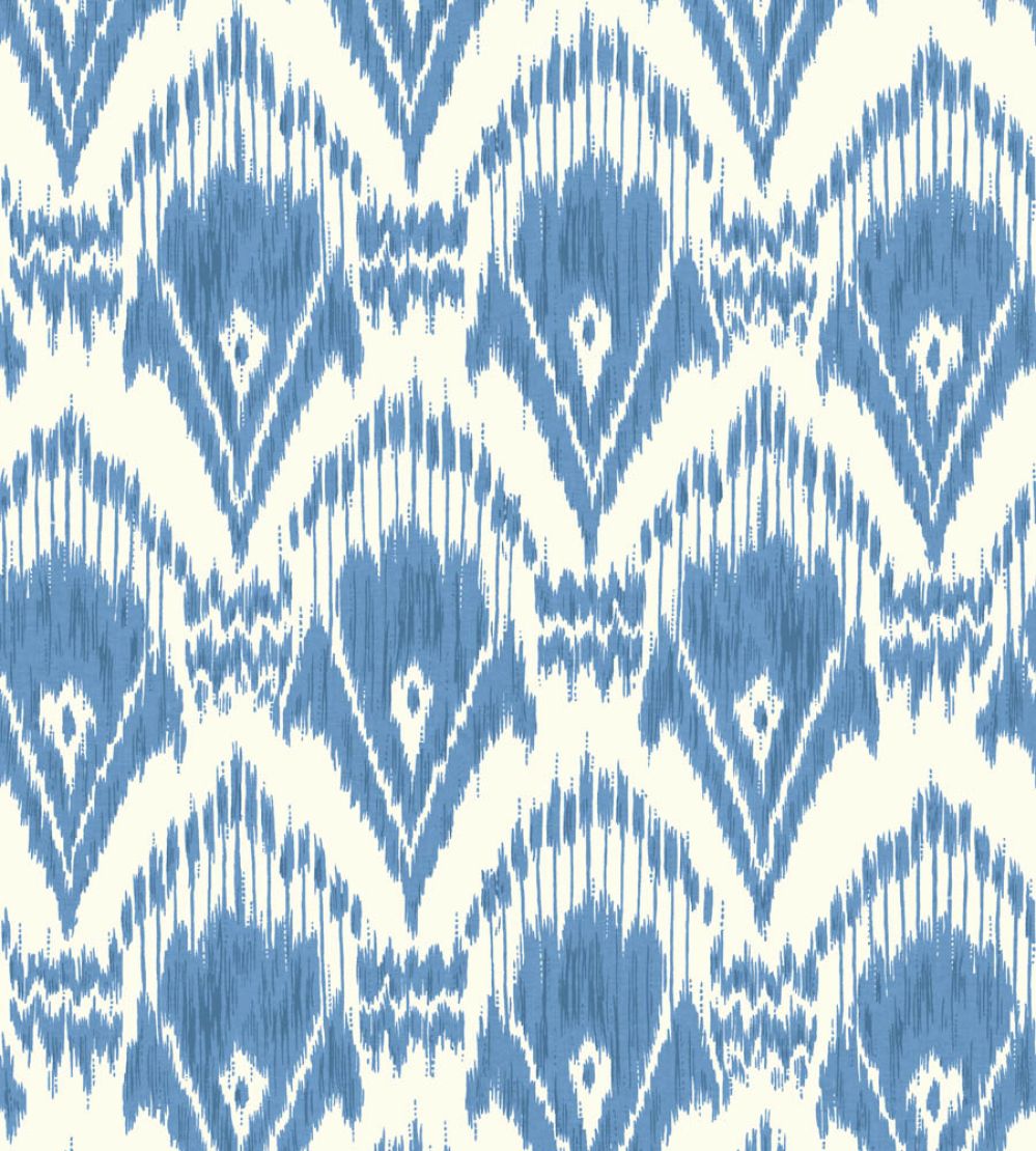 Zaraband Wallpaper by GP & J Baker Blue