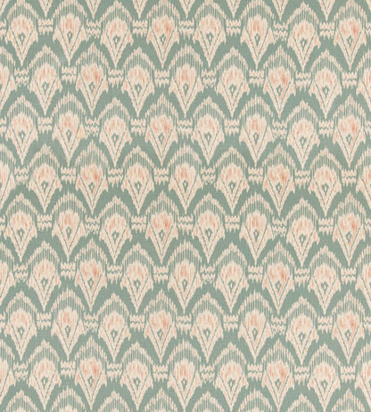 Zaraband Texture Fabric by GP & J Baker Teal/Spice