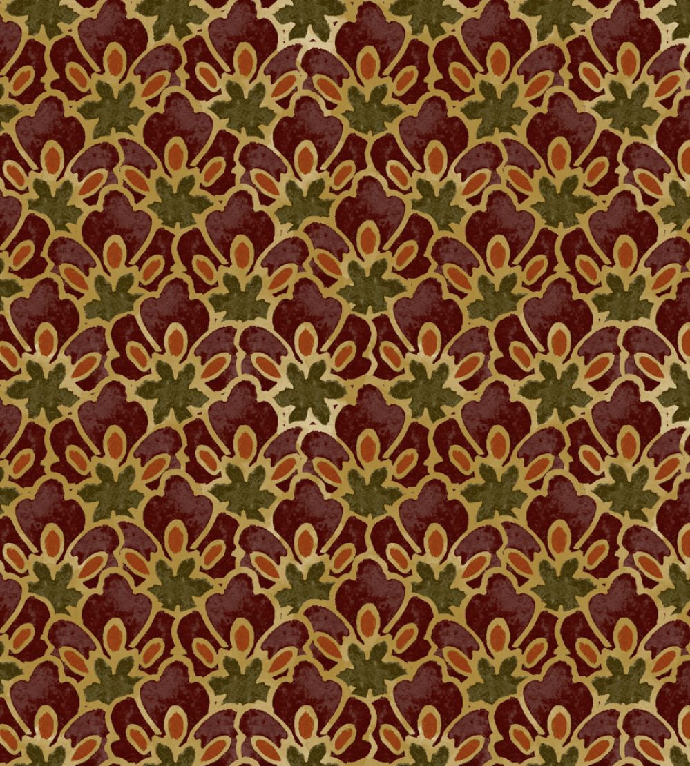 Zareen Fabric by Arley House Cranberry