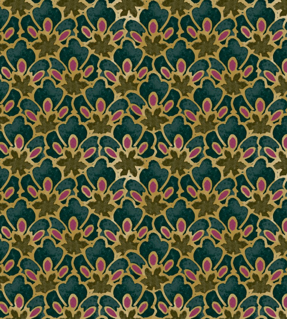 Zareen Fabric by Arley House Verdigris