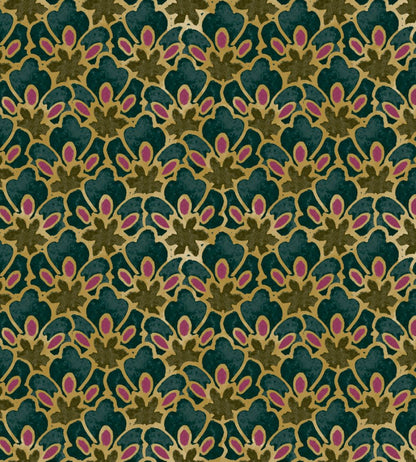 Zareen Fabric by Arley House Verdigris