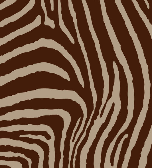 Zebra Fabric by Arley House Chestnut