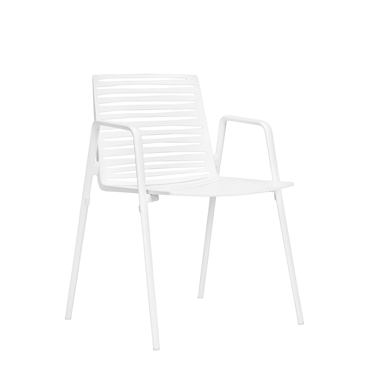 Zebra Stackable Armchair by JANUS et Cie in White