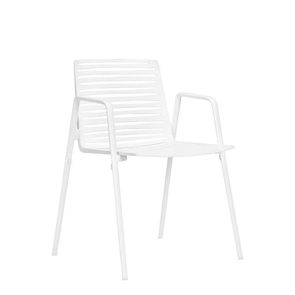 Zebra Stackable Armchair by JANUS et Cie in White