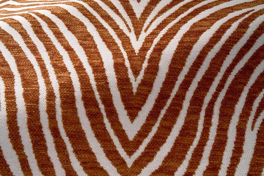 Zebre Outdoor Fabric by Le Manach in Cannelle (L4001001)