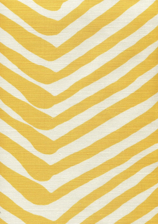 Zig Zag Large Scale Inca Gold on Tint fabric by Alan Campbell