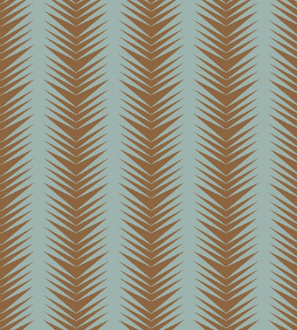 Ziggy Fabric by Parker & Jules Terracotta Aqua