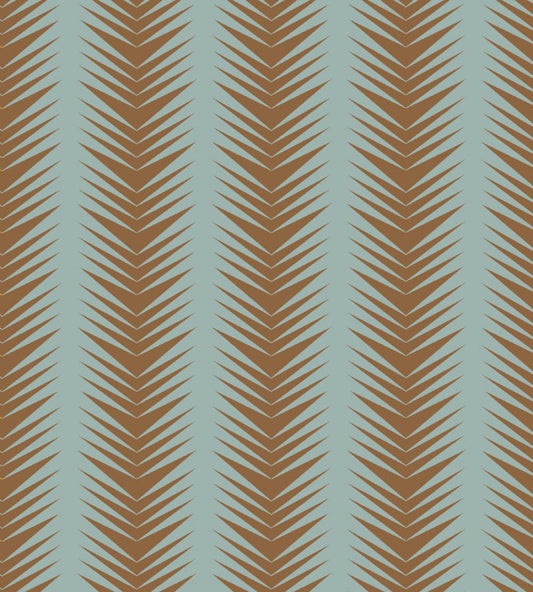 Ziggy Fabric by Parker & Jules Terracotta Aqua