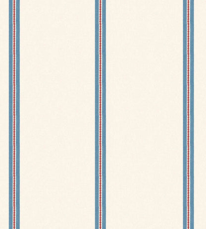 Ziggy Stripe Wallpaper by Woodchip & Magnolia Harbour Blue