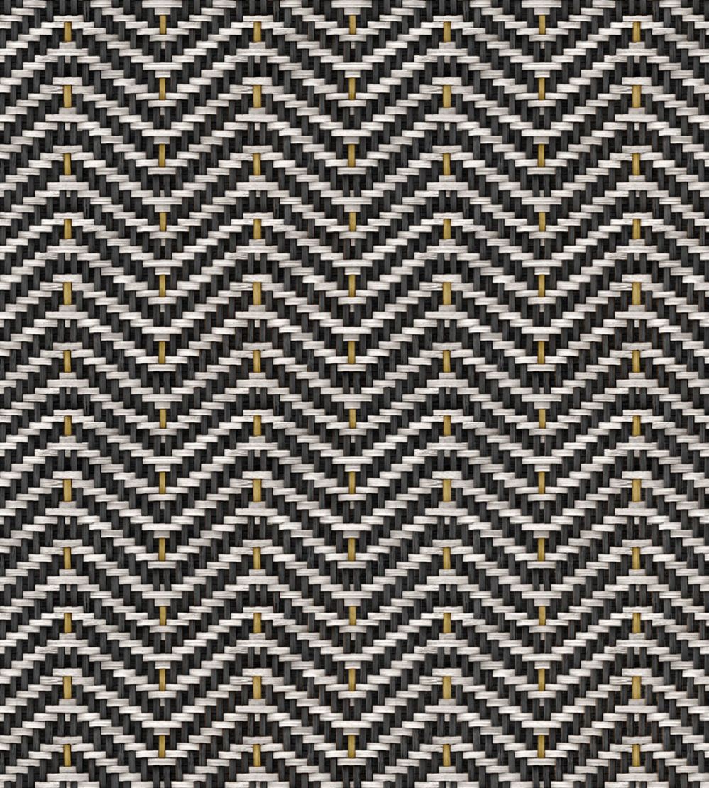 Zigzagueo Wallpaper by Coordonne Black
