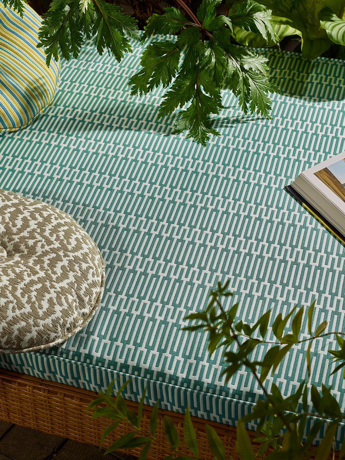 Zipper Fabric by Pierre Frey shown in a room setting (view 1)