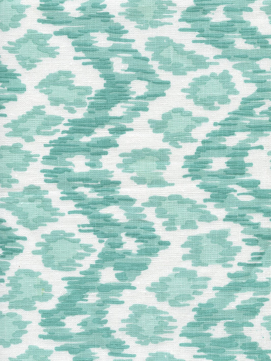Zizi Vertical Aquas on White fabric by China Seas