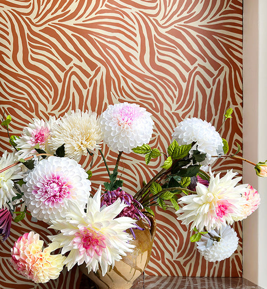 Zoe Wallpaper by Studio Lisa Bengtsson in Orange