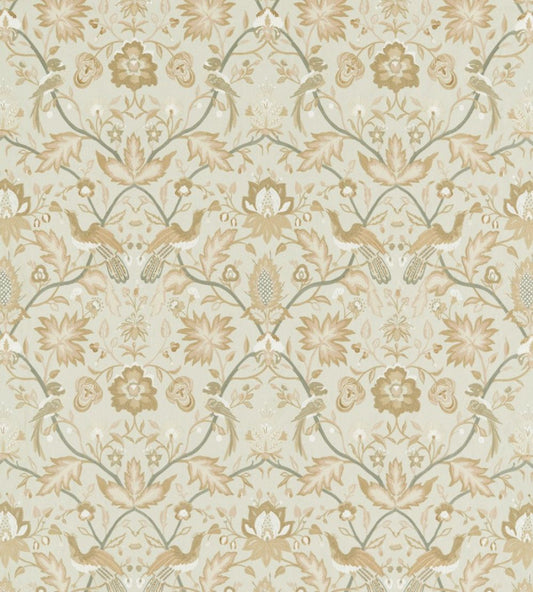 Oiseaux De Paradis Fabric by Zoffany Mineral